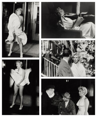 View full screen - View 1 of Lot 27. Selected Images of Marilyn Monroe (5 Photographs).