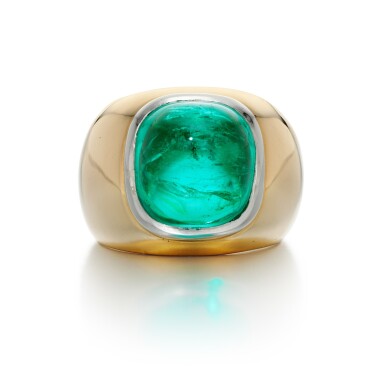 View full screen - View 1 of Lot 234. EMERALD RING.