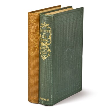 View full screen - View 1 of Lot 71. THOREAU, HENRY DAVID | Two First Editions.