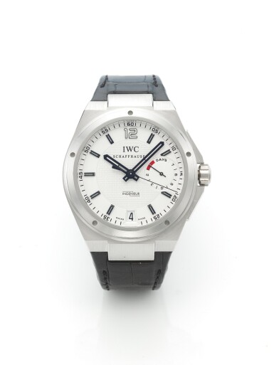 View full screen - View 1 of Lot 20. IWC | INGENIEUR, A LIMITED EDITION PLATINUM AUTOMATIC CENTER SECONDS WRISTWATCH WITH DATE AND POWER RESERVE INDICATION CIRCA 2010.