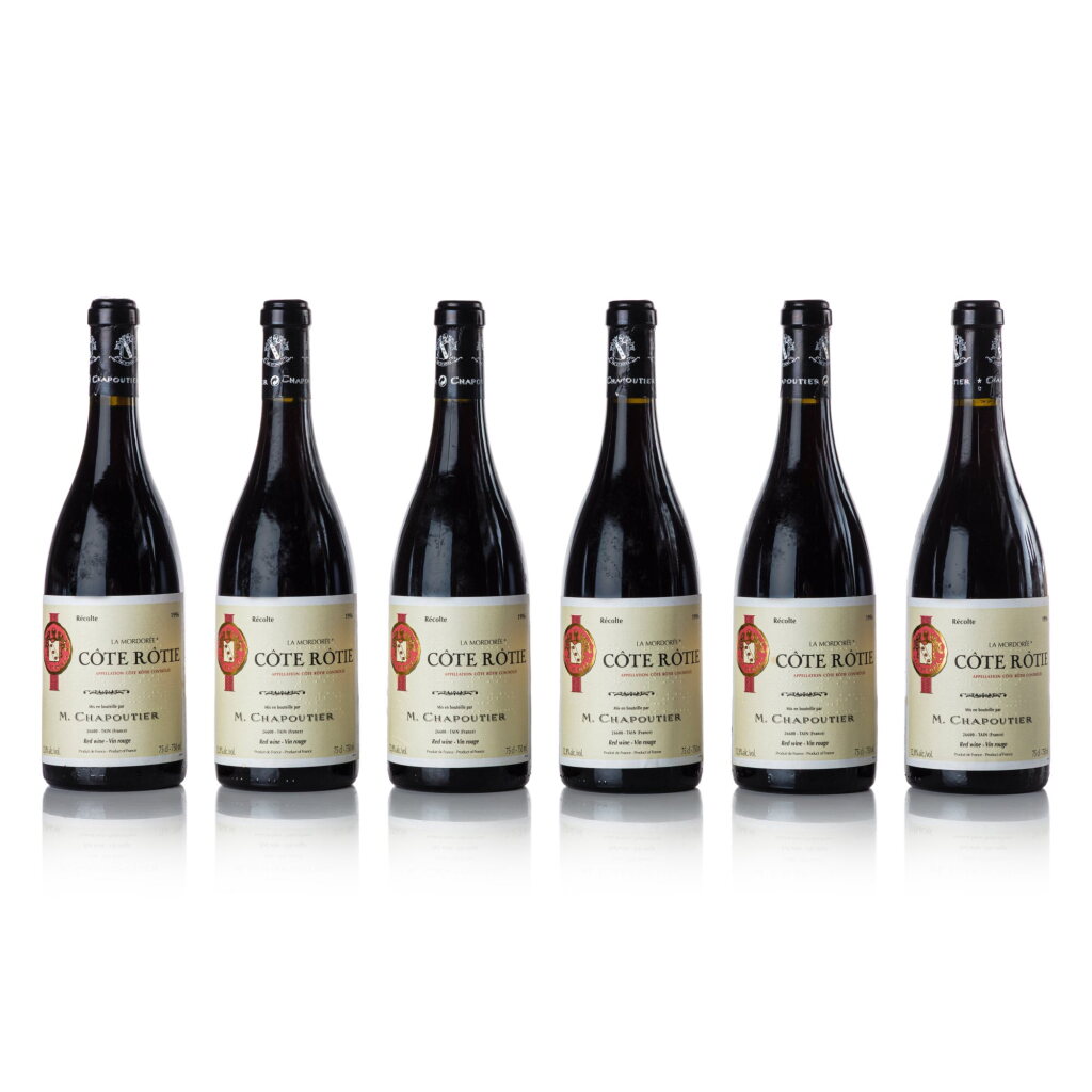 View full screen - View 1 of Lot 526. Côte Rôtie, La Mordorée 1996 Chapoutier (6 BT).