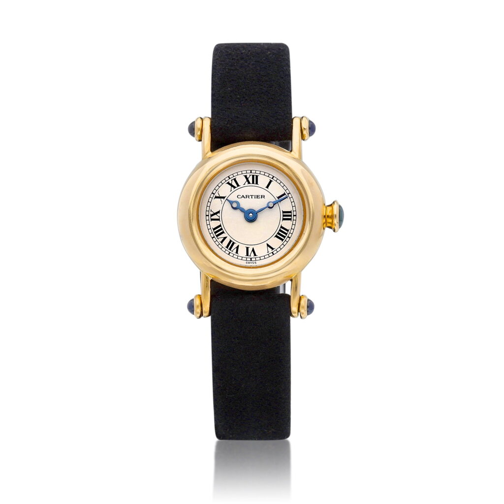 View full screen - View 1 of Lot 8302. Diabolo A yellow gold wristwatch, Circa 1995 | 卡地亞 | Diabolo 黃金腕錶,約1995年製.