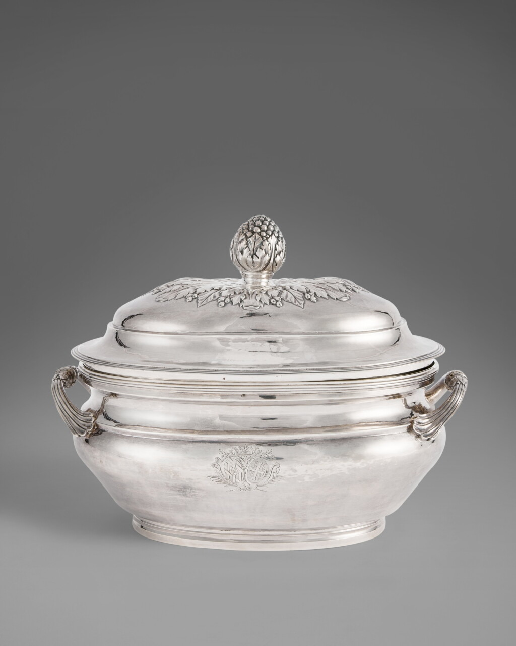 View full screen - View 1 of Lot 549. A Louis XV Silver Tureen and Cover, Jean-Baptiste Saurin, Paris, 1778.