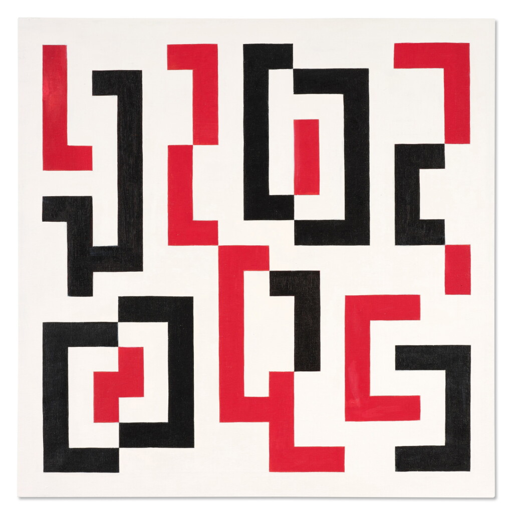 View full screen - View 1 of Lot 194. Red Black White.