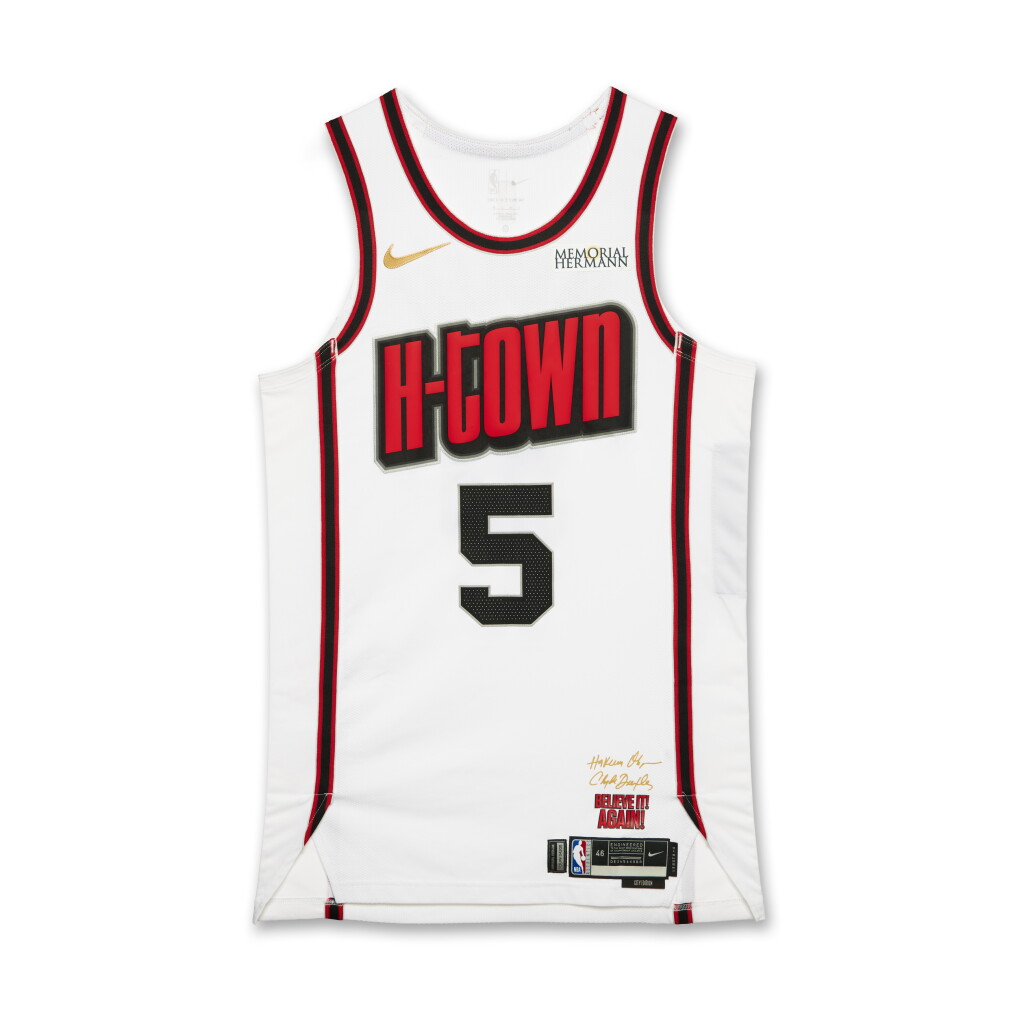 View full screen - View 1 of Lot 174. Fred VanVleet Houston Rockets 2024-2025 Game Worn City Edition Jersey | Matched to 4 Games .