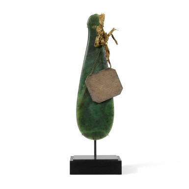 View full screen - View 1 of Lot 56. A Māori short club, mere, New Zealand.