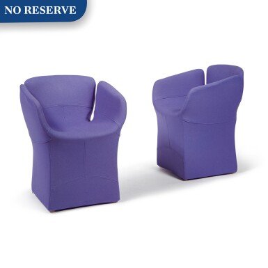 View full screen - View 1 of Lot 288. Pair of "Bloomy" Armchairs.