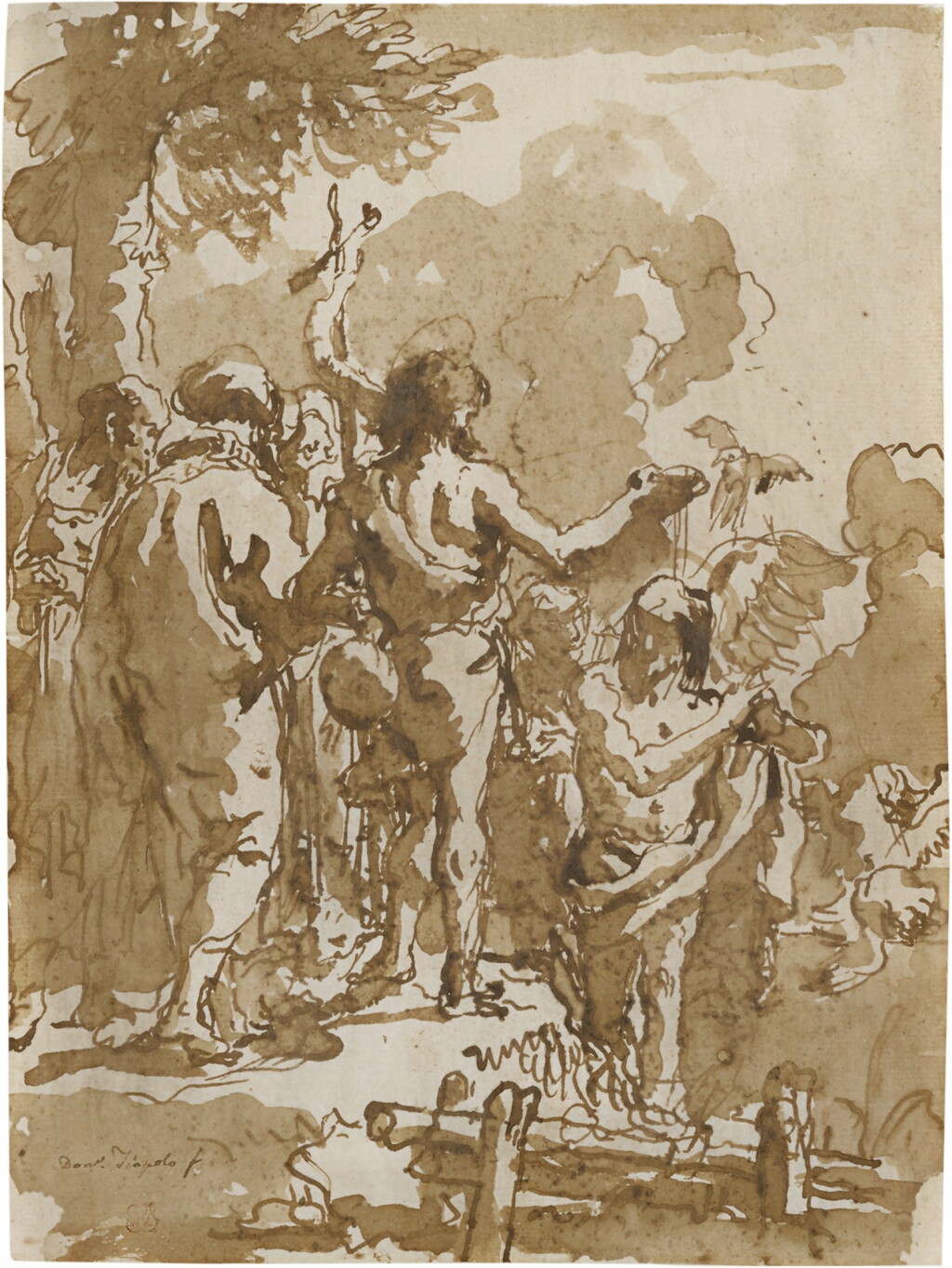 View full screen - View 1 of Lot 35. The Baptism of Christ.