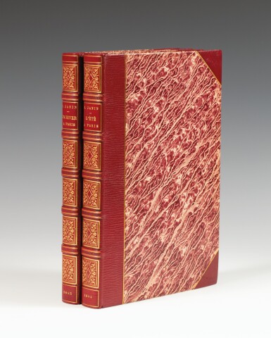 View full screen - View 1 of Lot 91. JANIN. Un hiver à Paris. Paris, 1843. – L'été à Paris. Paris, 1844. 2 volumes in-8, reliure de G. Mercier..