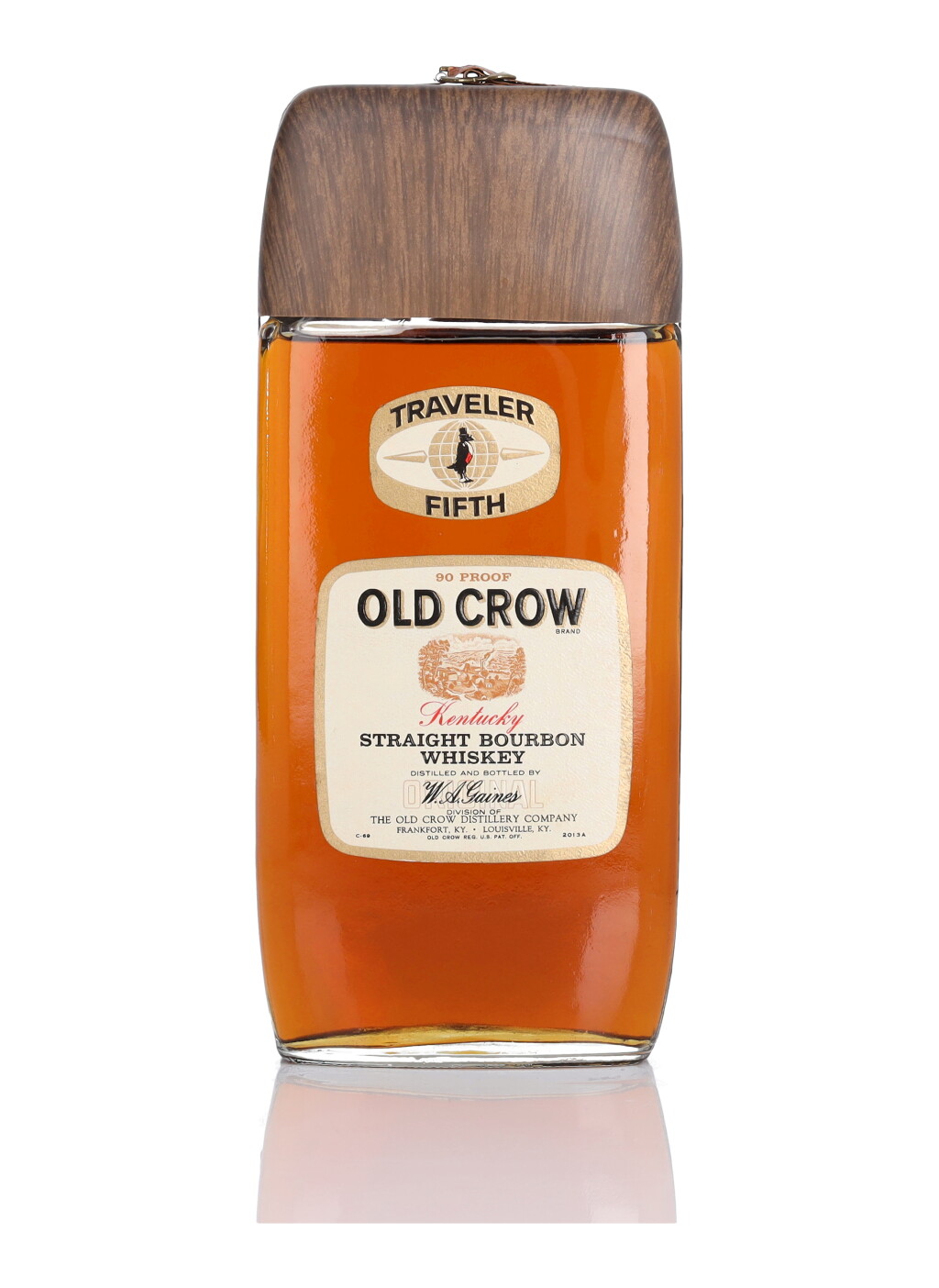 View full screen - View 1 of Lot 295. Old Crow Traveler 90 Proof NV (1 Bottle Quart).