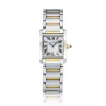 ‘Tank Française’ Stainless Steel and Mother-of-Pearl Wristwatch | ‘Tank Française’ 不銹鋼及貝母腕錶