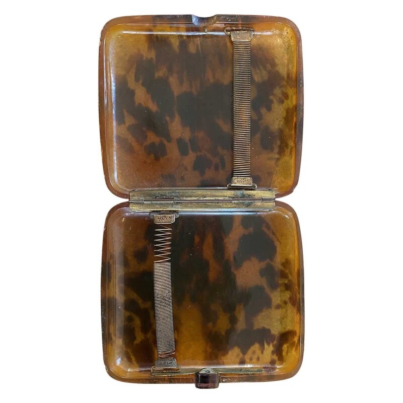 tortoise shell cigarette case Victorian Style Faux Tortoise Boxes And Cigarette Case tortoise shell cigarette case Victorian Style Faux Tortoise Boxes And Cigarette Case