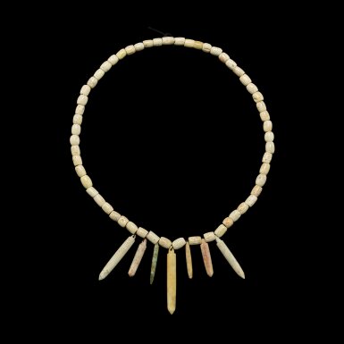 View full screen - View 1 of Lot 3610. A jade necklace, Neolithic period, Liangzhu culture | 新石器時代良渚文化 玉項飾.