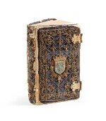 Horae beatissimae... Anvers, 1570.Reliure brodée de la Renaissance aux armes du duc d'Anjou.