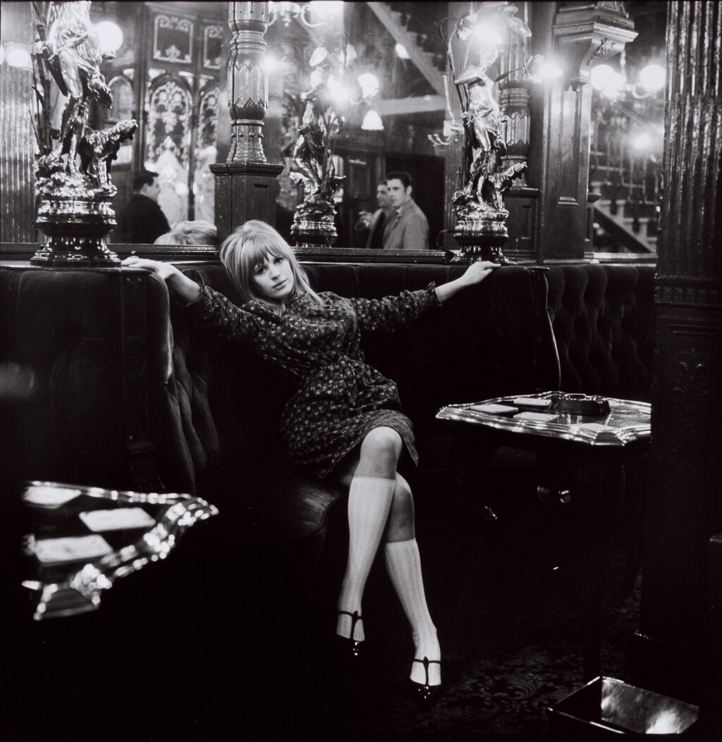 View full screen - View 1 of Lot 44. Mariane Faithful at the Sailsbury pub, 1964.