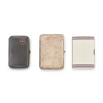 A group of three jewelled cigarette cases, Ivan Britzin and others, St Petersburg and Moscow, various dates