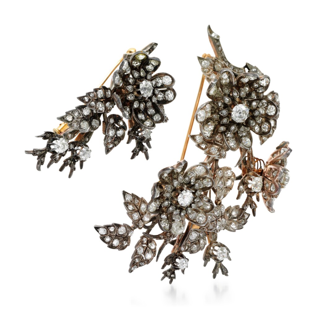 TWO DIAMOND BROOCHES Fine Jewels Jewellery Sotheby's