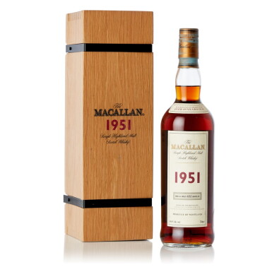 View full screen - View 1 of Lot 7806. The Macallan Over 49 Year Old 48.8 abv 1951 (1 BT75).