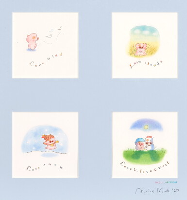 View full screen - View 1 of Lot 6015. 麥家碧@麥兜美術室,「愛風愛雲愛雪最愛是你」| Alice Mak @ McDull Artroom, Love you most No. 2.
