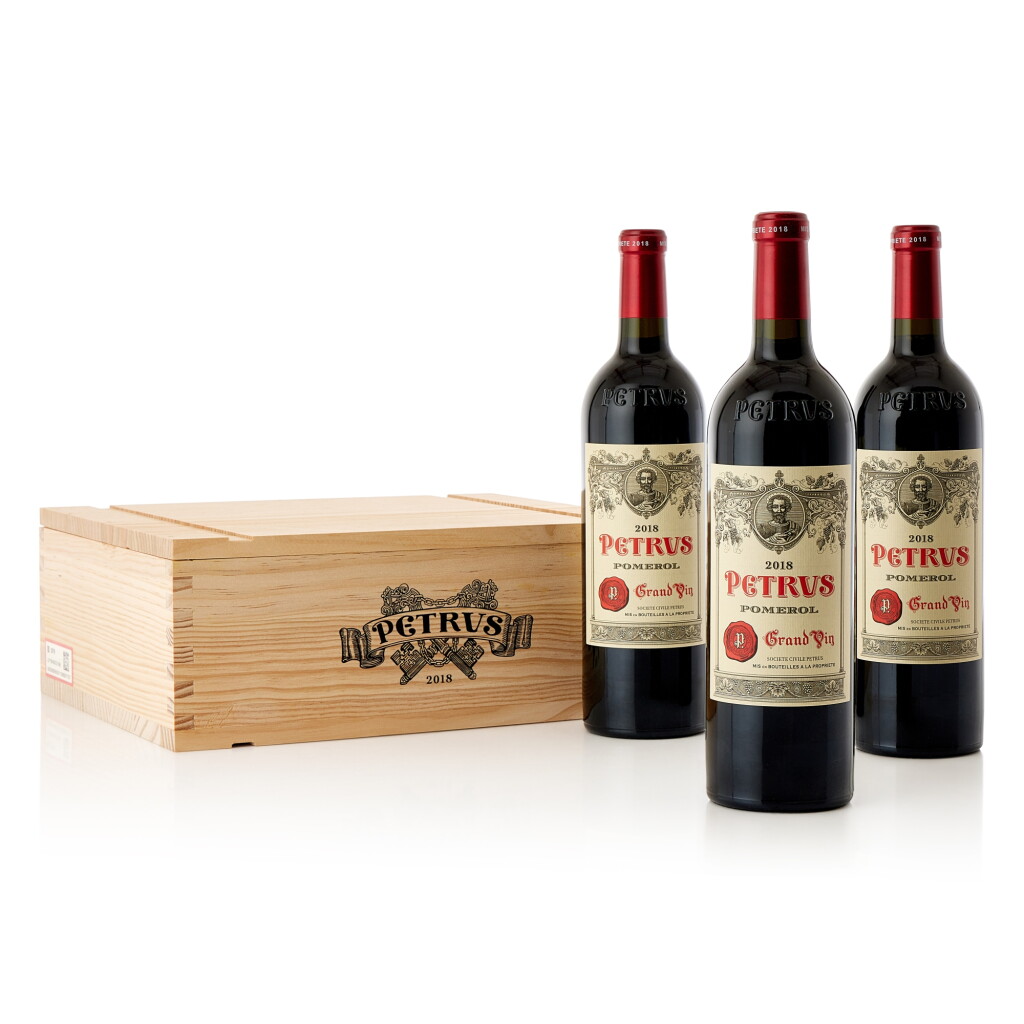 View full screen - View 1 of Lot 6129. Petrus 2018 (3 BT).