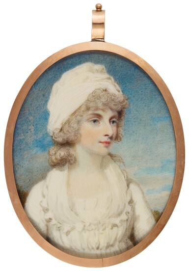 View full screen - View 1 of Lot 305. HENRY EDRIDGE, A.R.A. | PORTRAIT OF A LADY, CIRCA 1790 .
