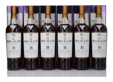 View full screen - View 1 of Lot 20. The Macallan 18 Year Old Sherry Oak 43.0 abv 1996 (6 Bottles 70cl).