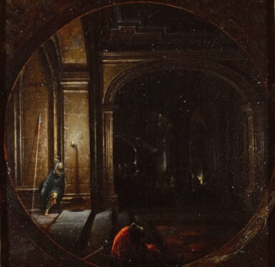 View full screen - View 1 of Lot 71. HENDRIK VAN STEENWIJCK THE YOUNGER | The Liberation of Saint Peter.