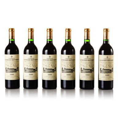 View full screen - View 1 of Lot 221. Château La Mission Haut-Brion 1986 (12 BT).