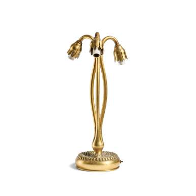 View full screen - View 1 of Lot 138. Three-Light "Lily" Table Lamp Base.