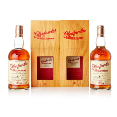 View full screen - View 1 of Lot 1545. Glenfarclas Family Cask #4505 49.7 abv 1965 (2 BT70).