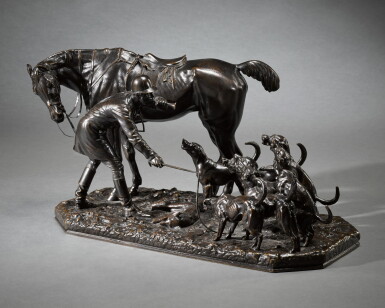 View full screen - View 1 of Lot 19. Huntsman and Hounds at the End.