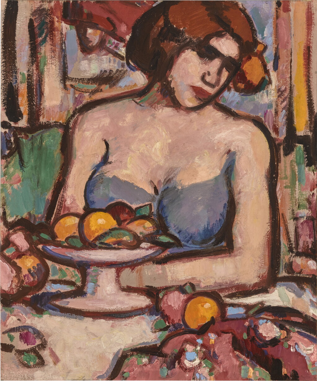 View full screen - View 1 of Lot 513. Girl and Fruit.
