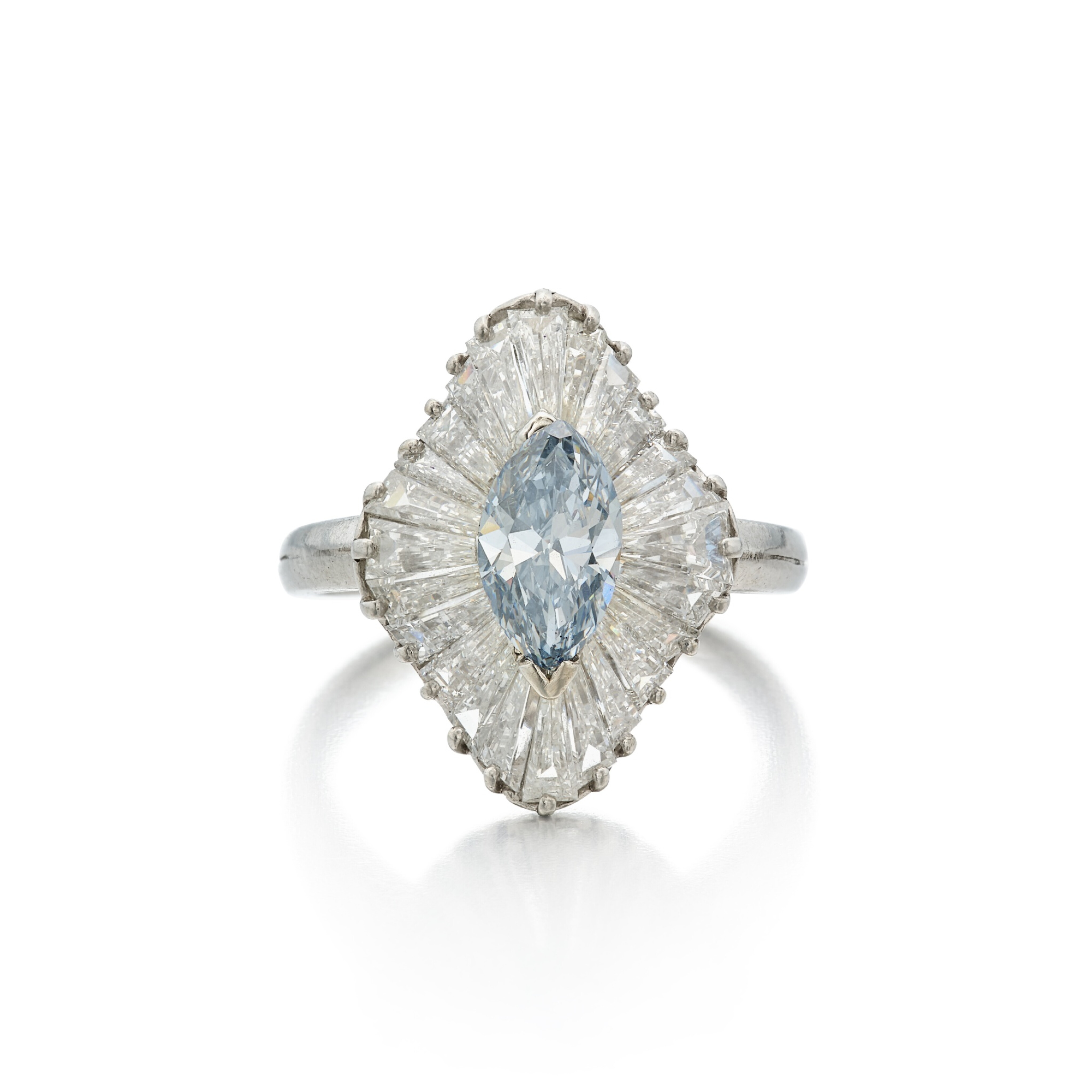 Grey Blue Rings Fancy Gray-Blue Diamond and Diamond Ring | Important Jewels | Jewelry ...