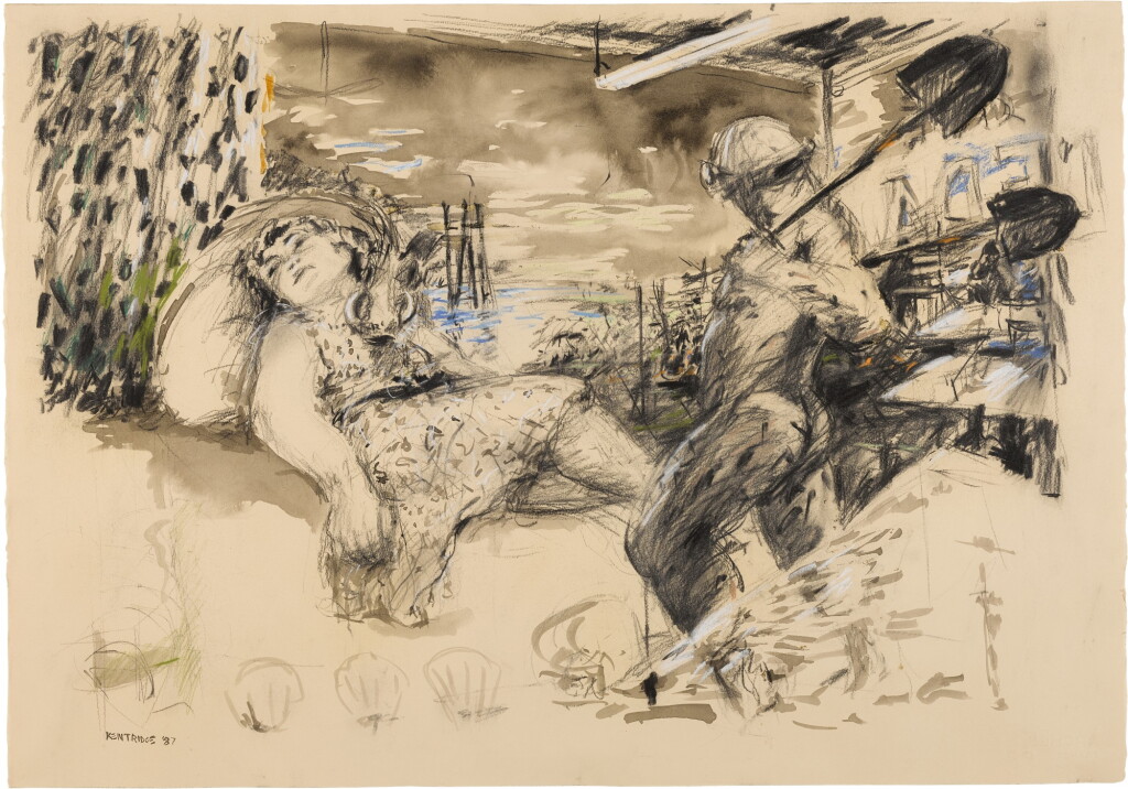 View full screen - View 1 of Lot 317. WILLIAM KENTRIDGE | LEDA AND THE SWAN.