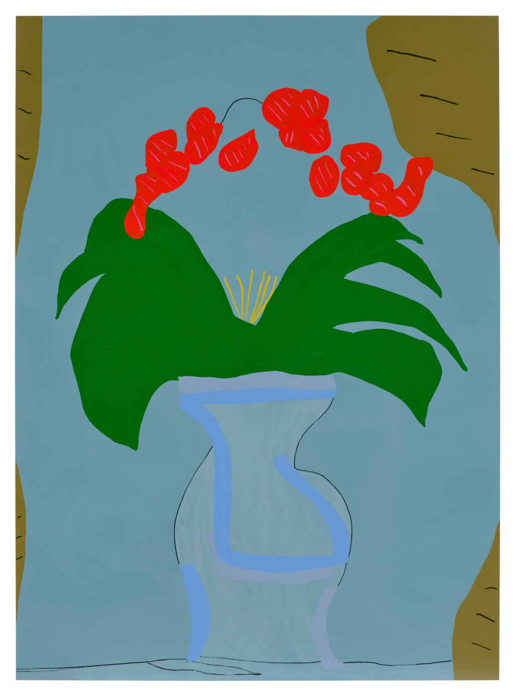 View full screen - View 1 of Lot 151. Vase with Flowers.
