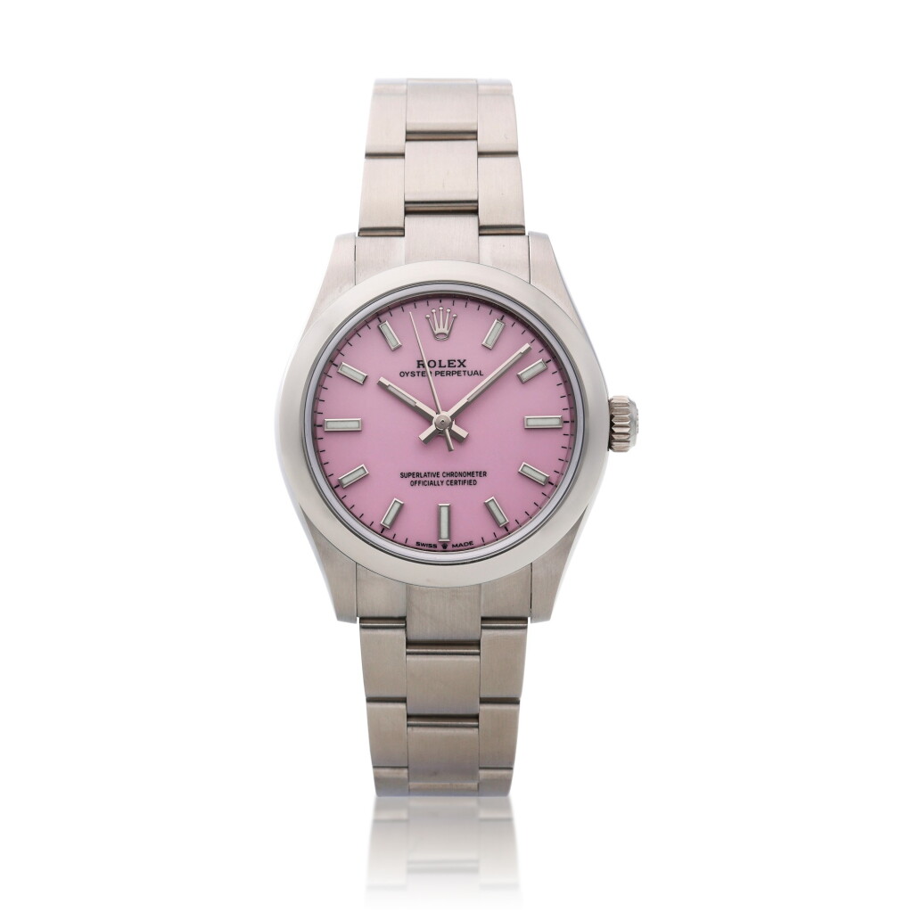 View full screen - View 1 of Lot 1. Reference 277200 Oyster Perpetual, A stainless steel automatic wristwatch with bracelet, Circa 2021.
