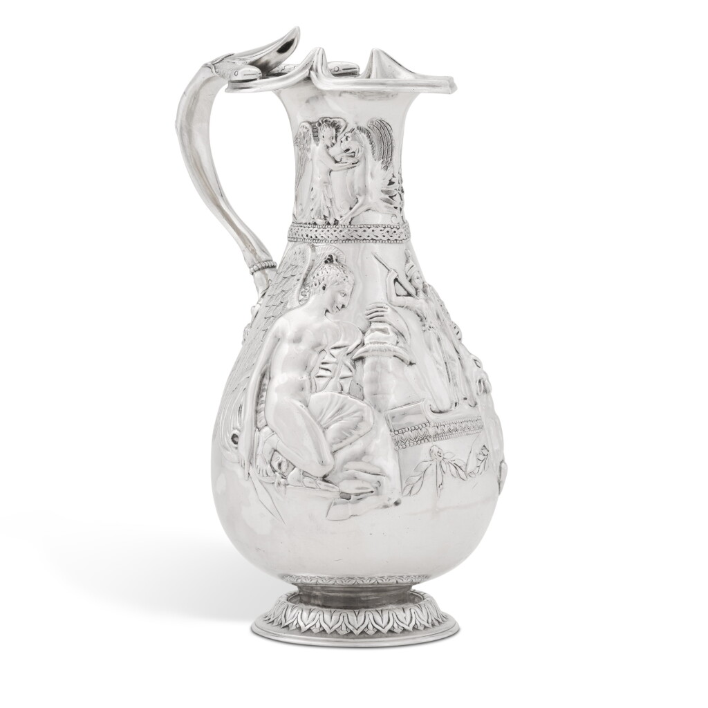 View full screen - View 1 of Lot 219. Boscoreale Treasure: a French silver ewer, Charles Haek & Achilles Hourdequin, Paris, late 19th century.