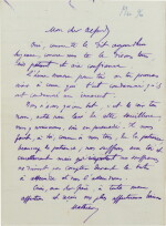 Lettre autographe signée de Suzanne et Mathieu Dreyfus à Alfred Dreyfus, prisonnier à l'île du Diable. 25 mai 1896 (4 pages).