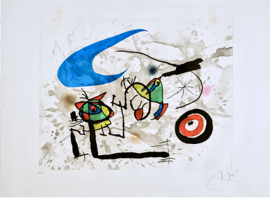 View full screen - View 1 of Lot 110. Pygmées sous la Lune (D. 562).