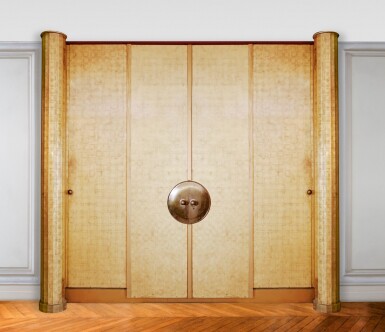 View full screen - View 1 of Lot 7. Three double-doors and two columns, circa 1930.