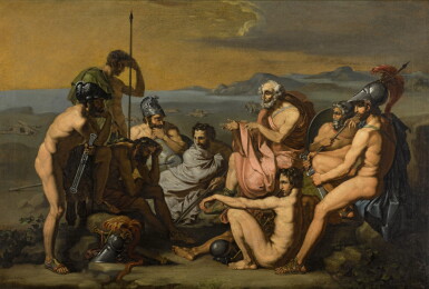 View full screen - View 1 of Lot 118. The Council of the Greeks before the battle for Troy.