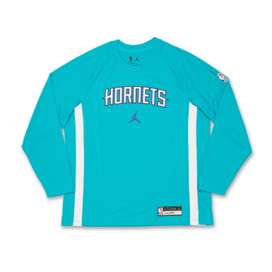 View full screen - View 1 of Lot 9. Kon Knueppel Charlotte Hornets 2025-2026 'Shooting Stars' Worn Warmup Top.