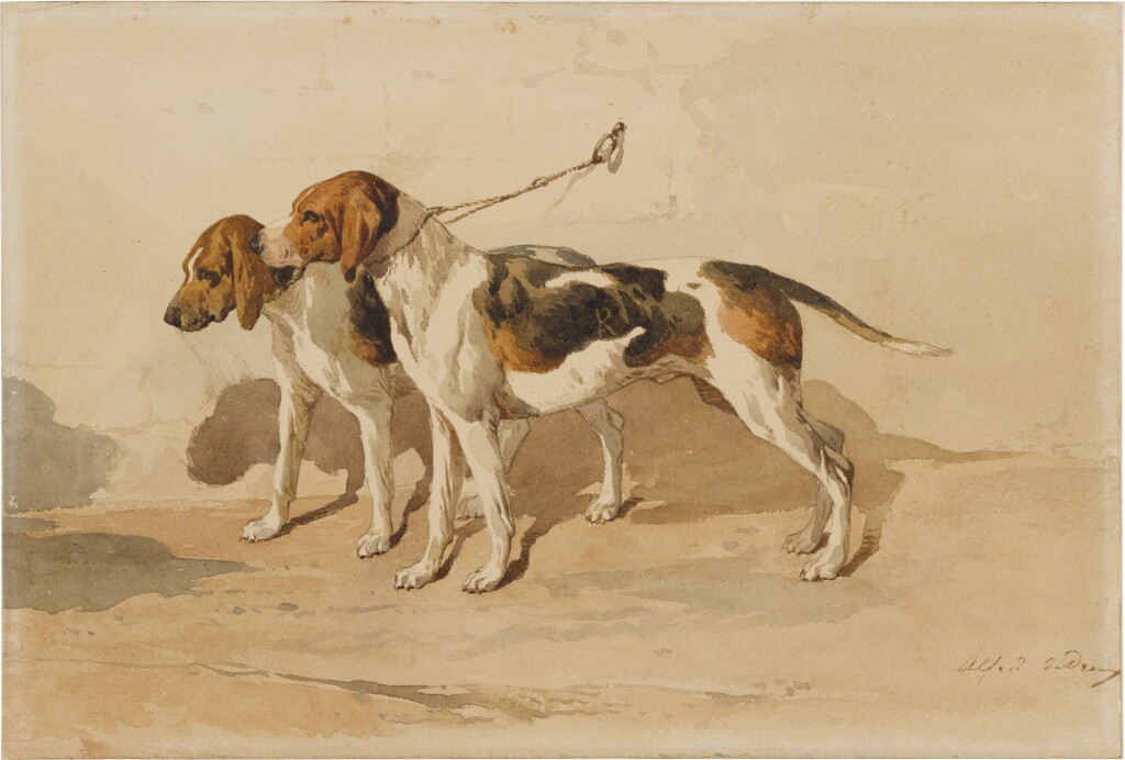 View full screen - View 1 of Lot 271. Two beagles.
