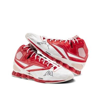 View full screen - View 1 of Lot 5. Yao Ming 'Final Career Game' Houston Rockets 2010-2011 Game Worn Sneakers | Matched to Final 5 Games of His Career.