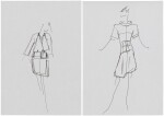 Two original sketches for fashion | Deux dessins de mode originaux