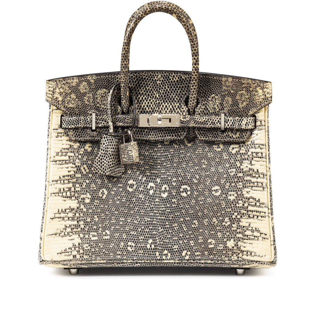 View full screen - View 1 of Lot 412. Ombré Salvador Lizard Birkin 25 Palladium Hardware, 2010.