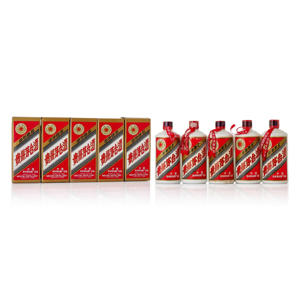 View full screen - View 1 of Lot 5574. 1999年產 "五星牌"貴州茅台酒 Kweichow Five Star Moutai 1999 (5 BT50).