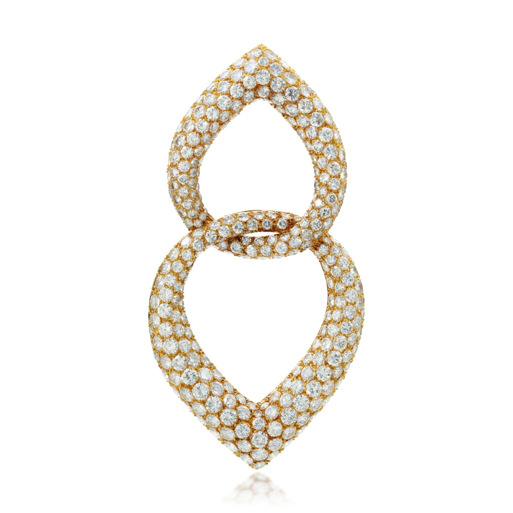 View full screen - View 1 of Lot 504. Diamond Brooch/Pendant.