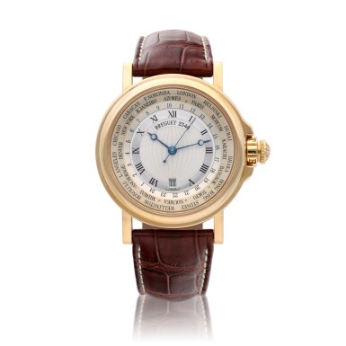 View full screen - View 1 of Lot 151. Reference 3700 Marine Hora Mundi, A yellow gold world time wristwatch with date, Circa 2008.