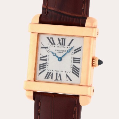 View full screen - View 1 of Lot 46. Tank Chinoise CPCP, Reference 2684I | A pink gold wristwatch | Circa 2007.